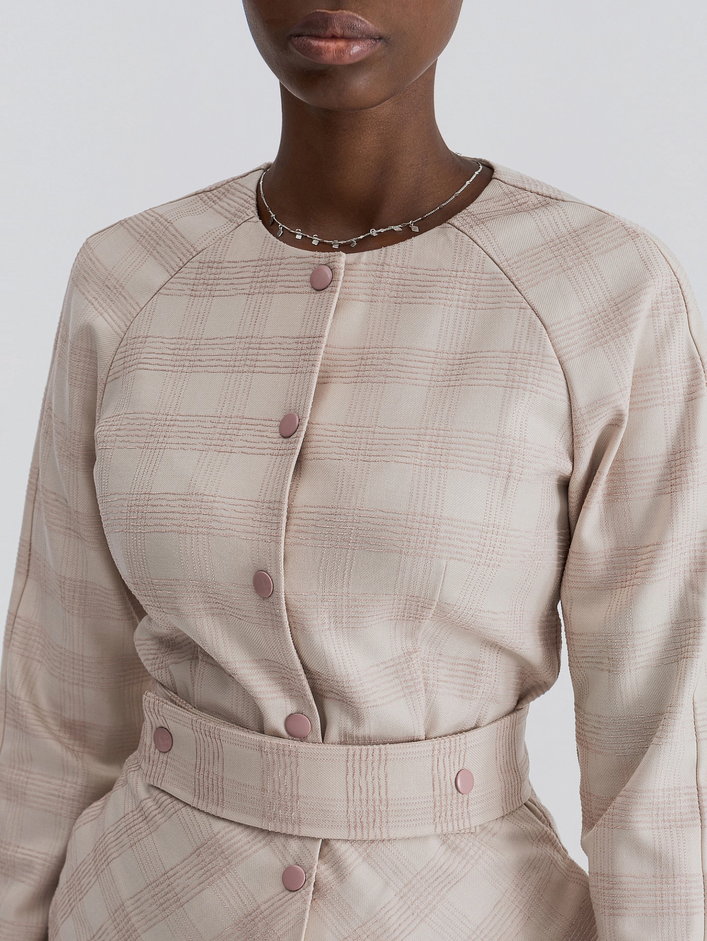 Платье реглан на кнопках