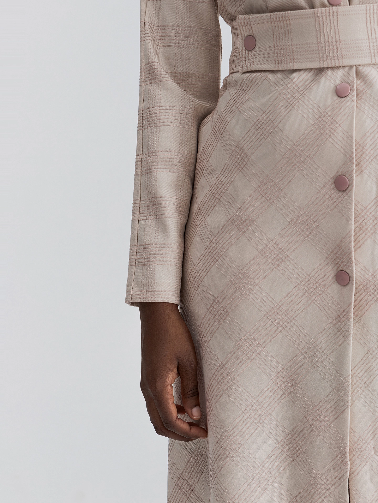 Платье реглан на кнопках