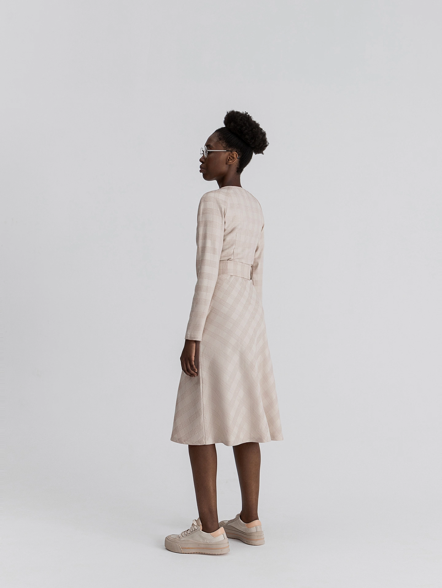 Платье реглан на кнопках