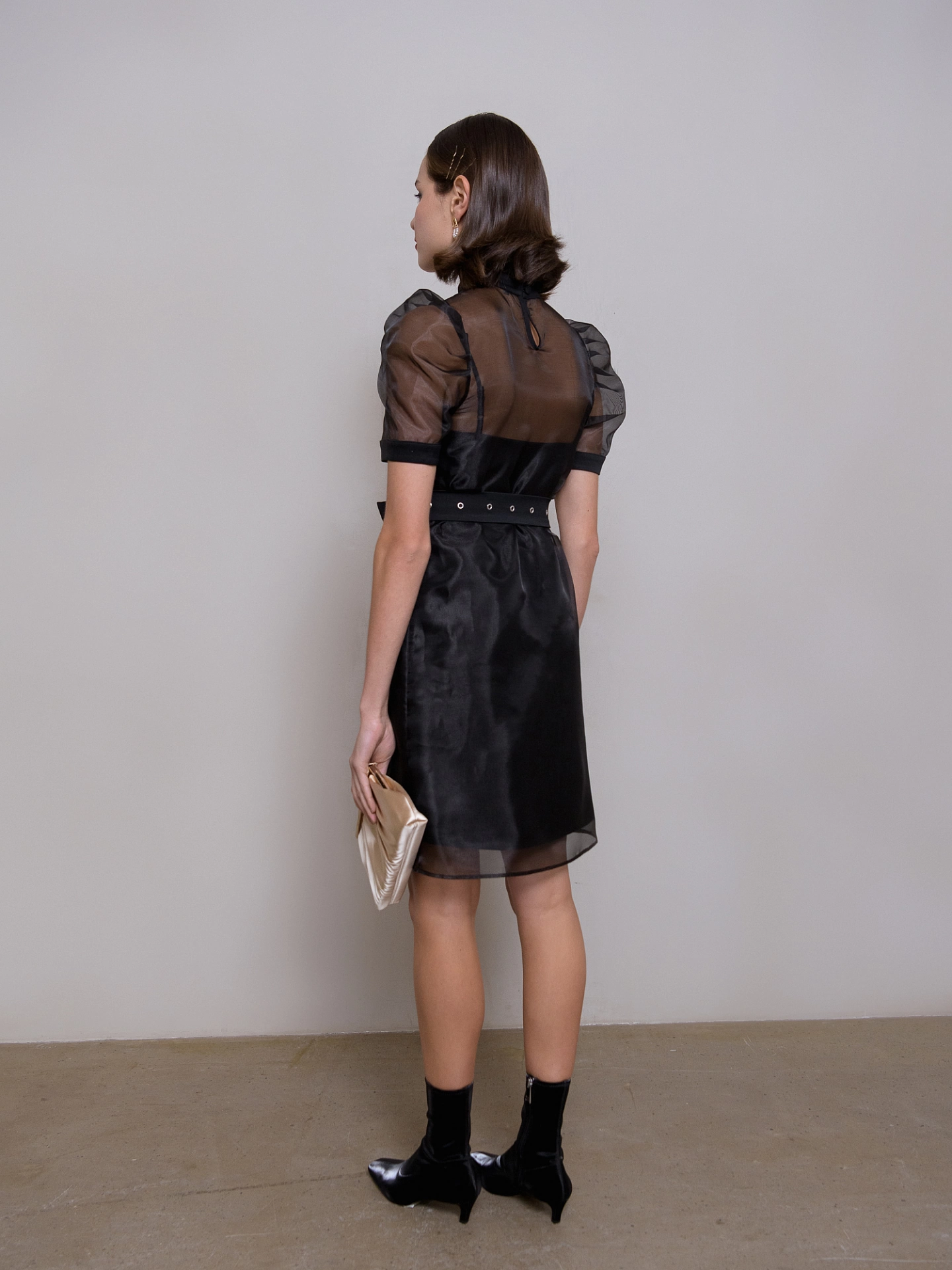 Комплект платье рукав - фонарик и платье бельевое