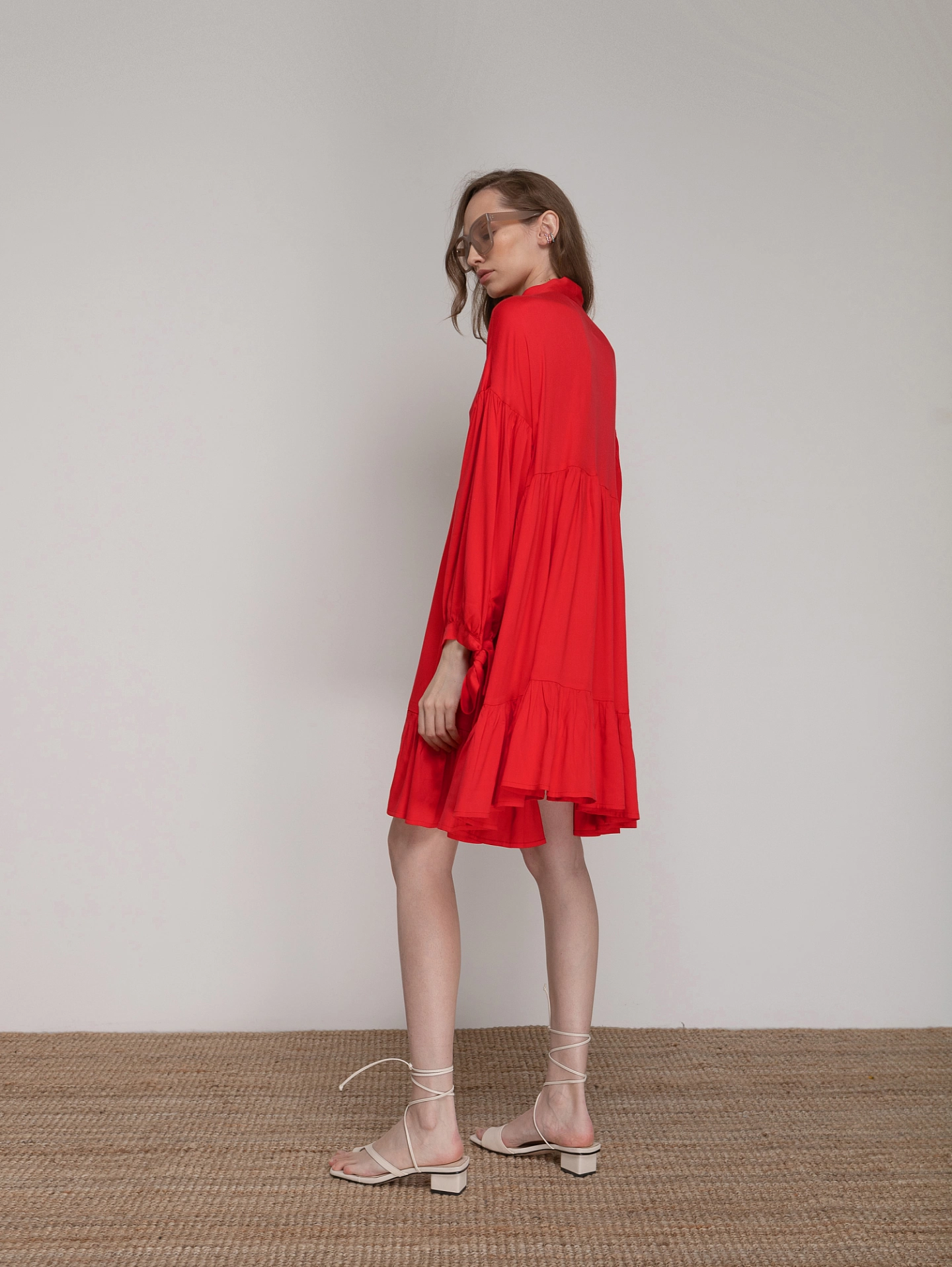 Платье летящее мини