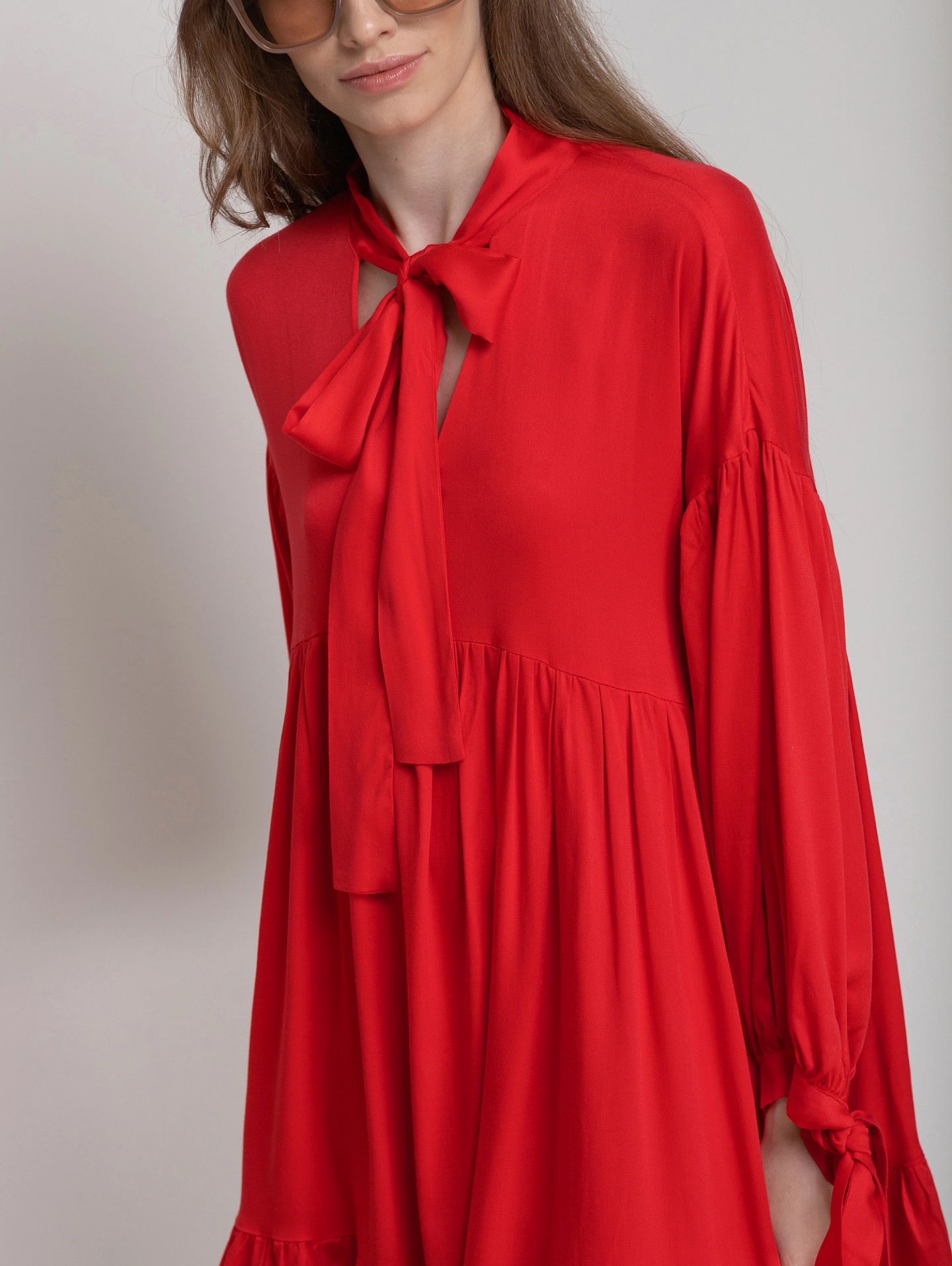 Платье летящее мини