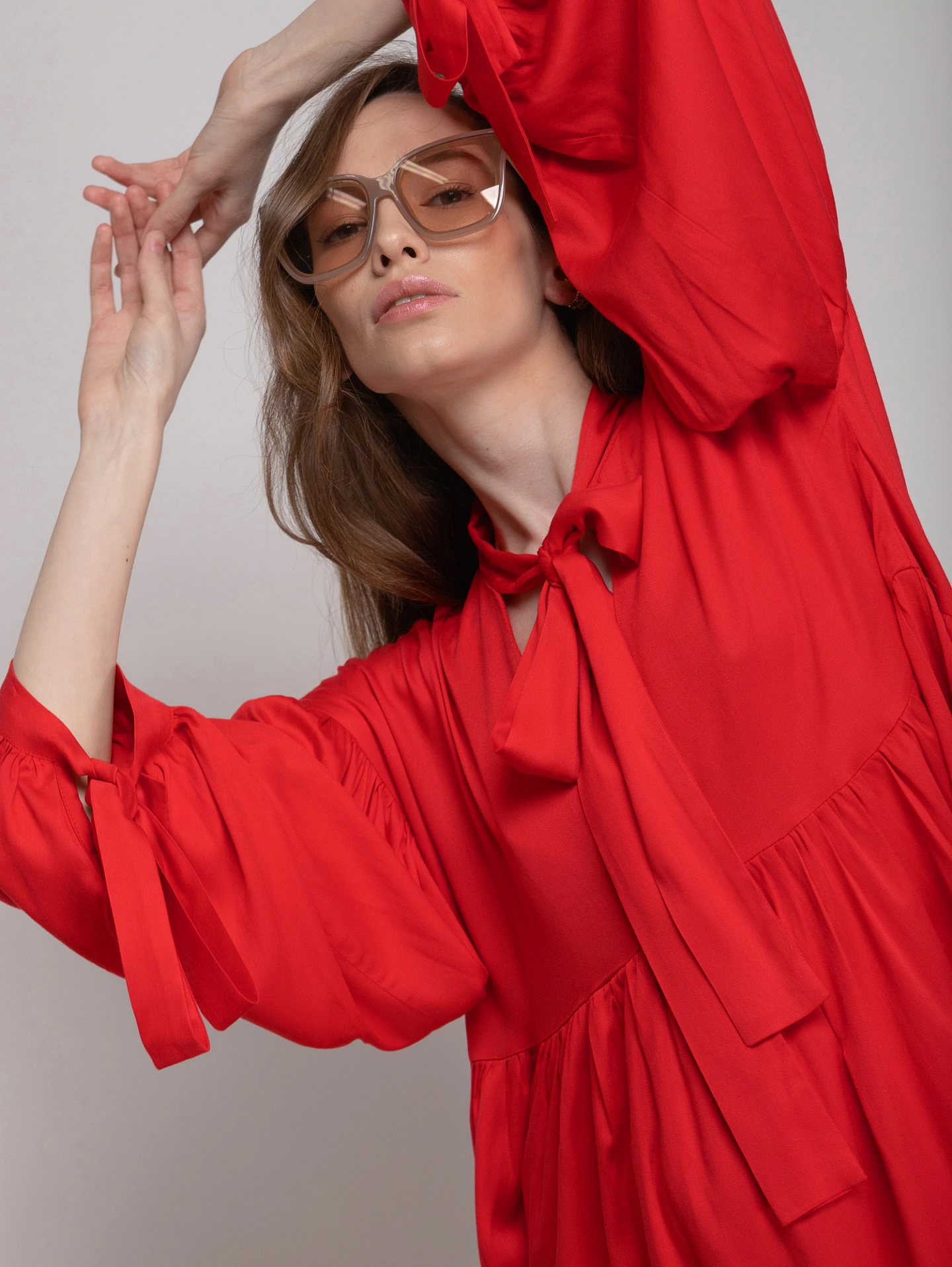 Платье летящее мини