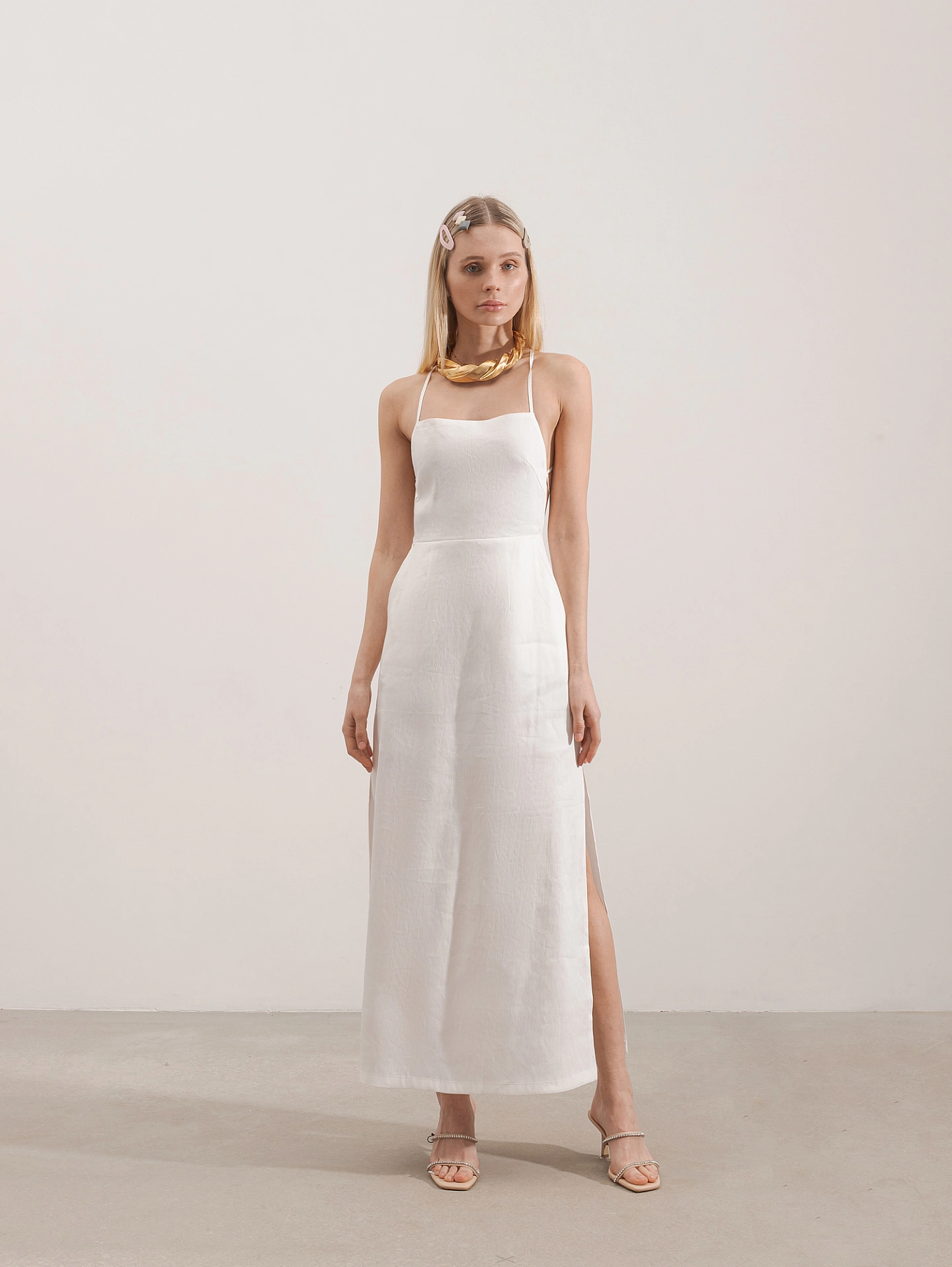 Сарафан - фартук со шнуровкой