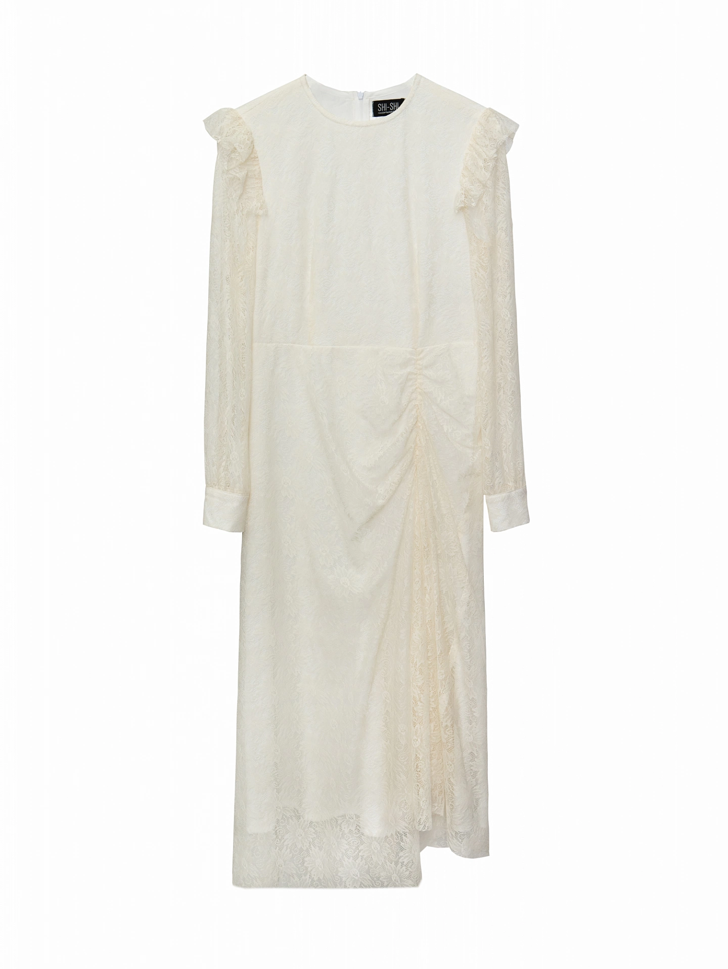 Платье с драпировкой на юбке