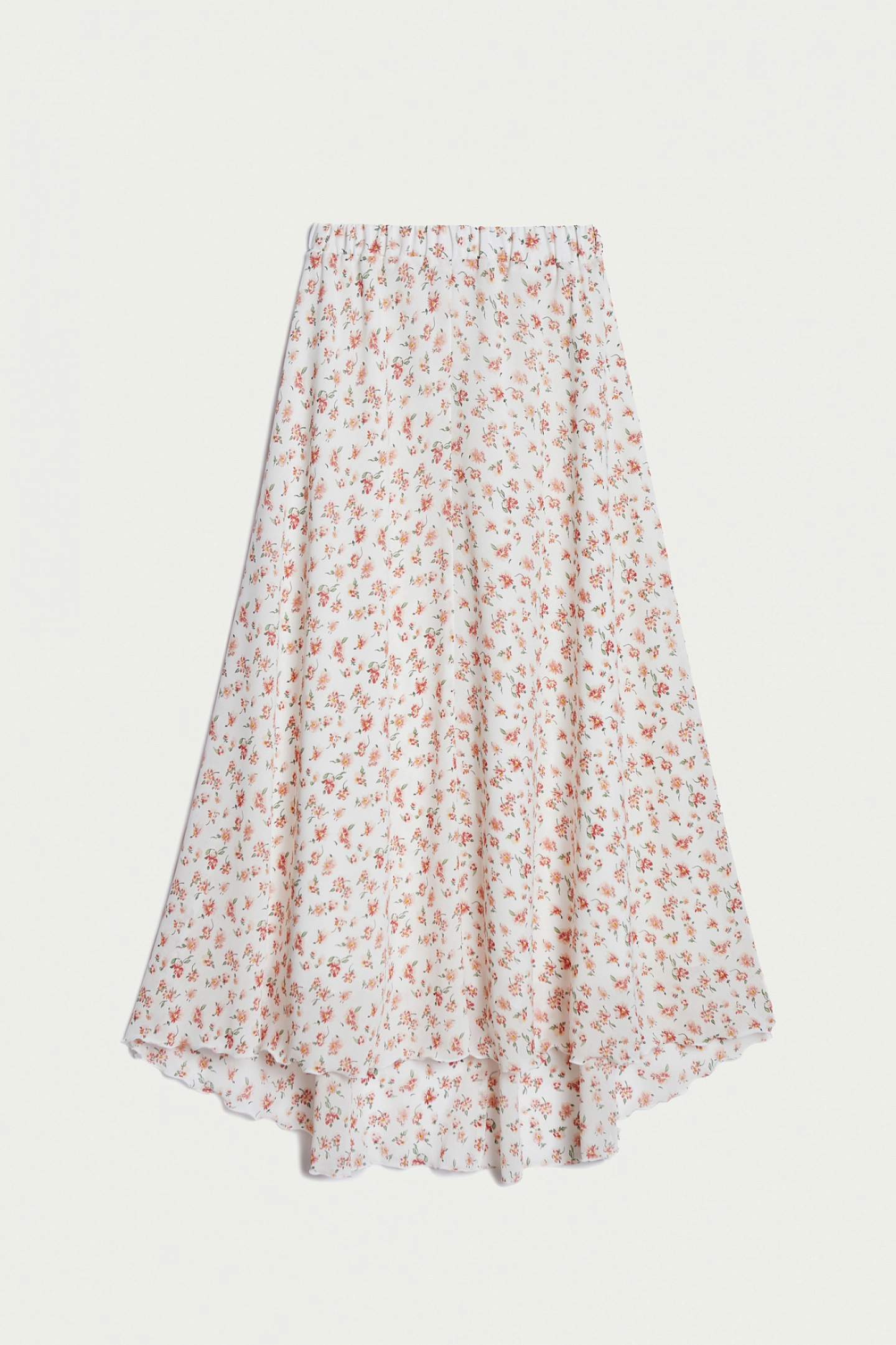 Юбка миди с асимметричным низом