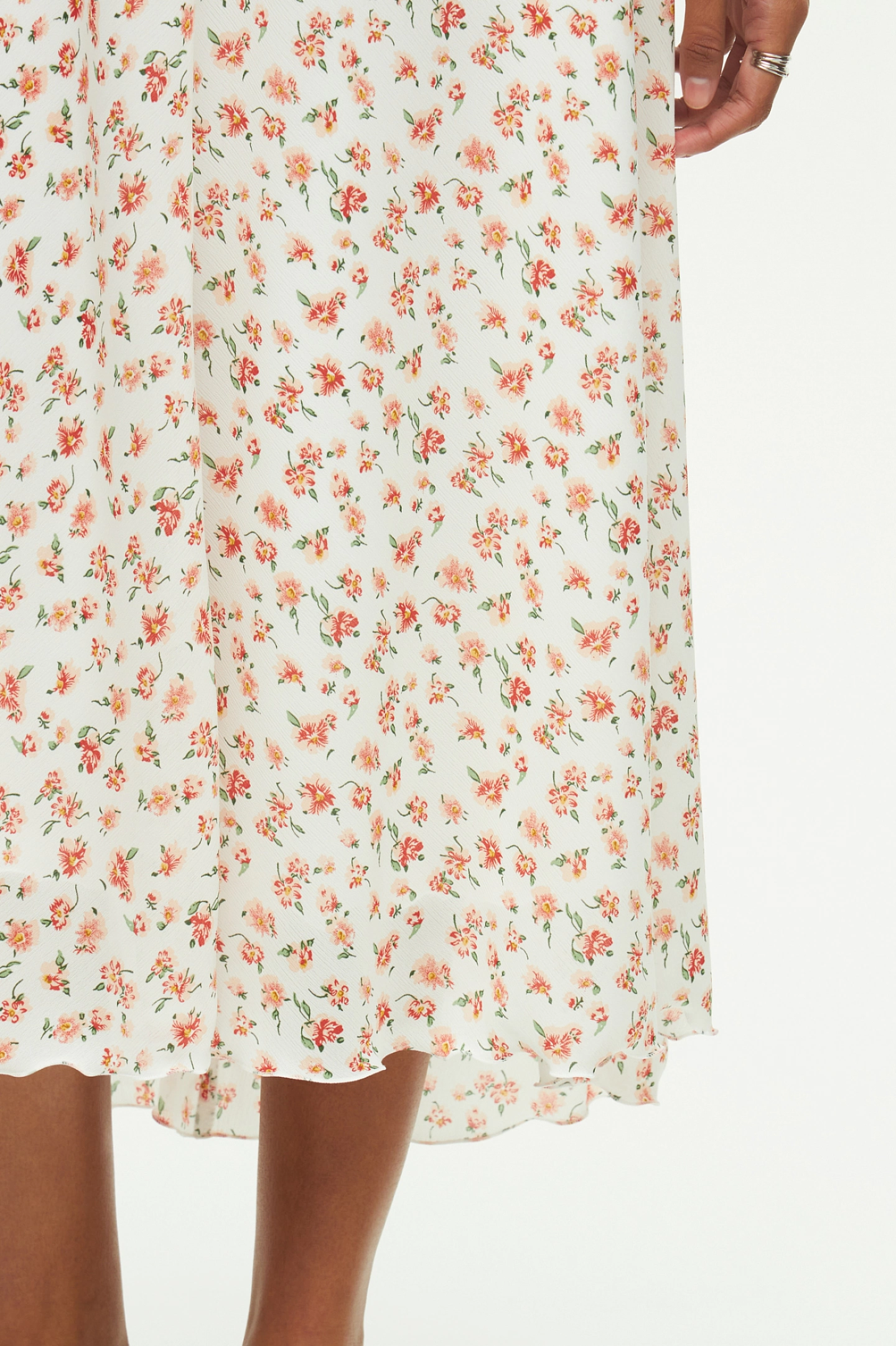 Юбка миди с асимметричным низом