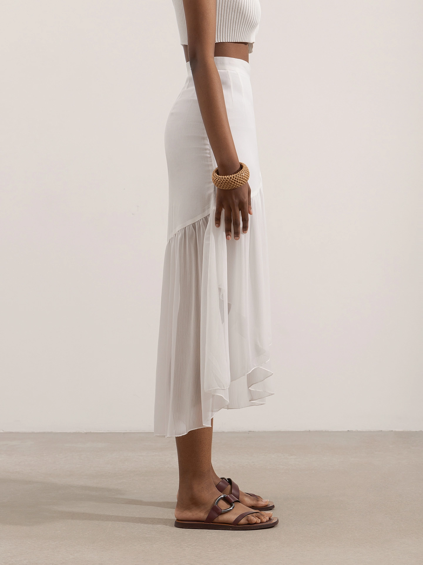 Юбка с воланом