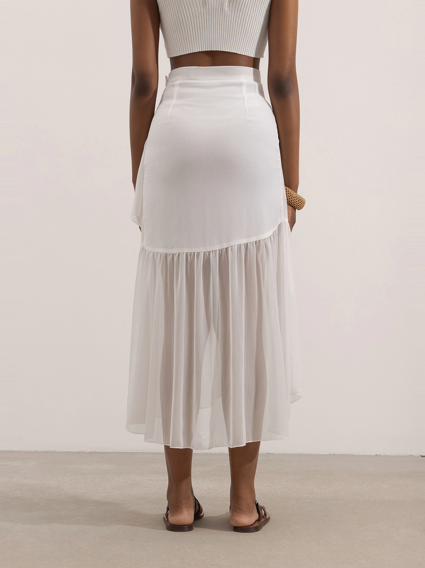 Юбка с воланом