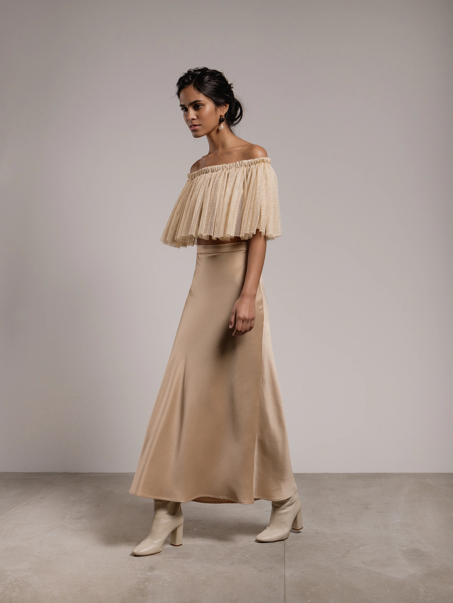 Юбка миди А-силуэта