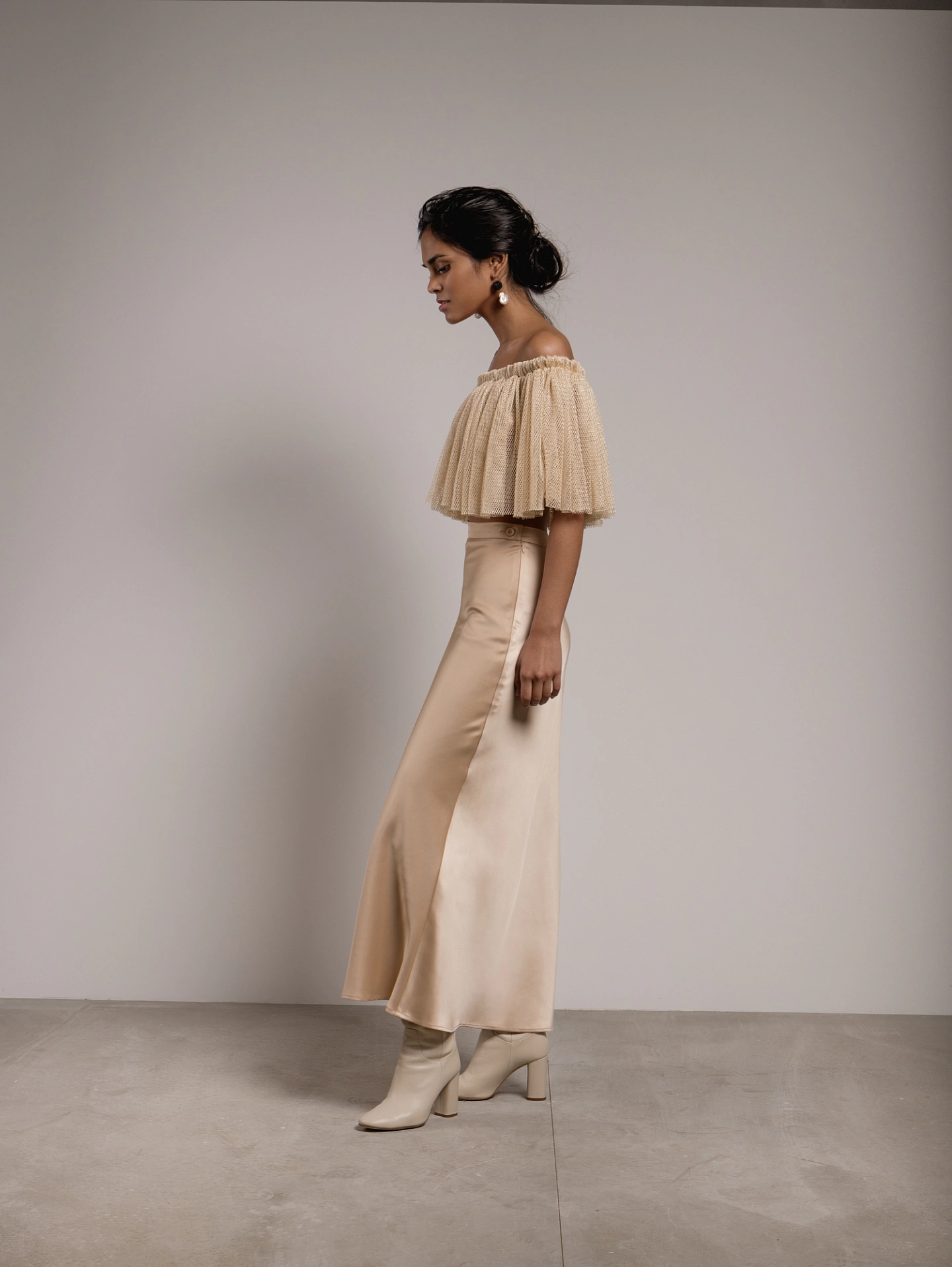 Юбка миди А-силуэта