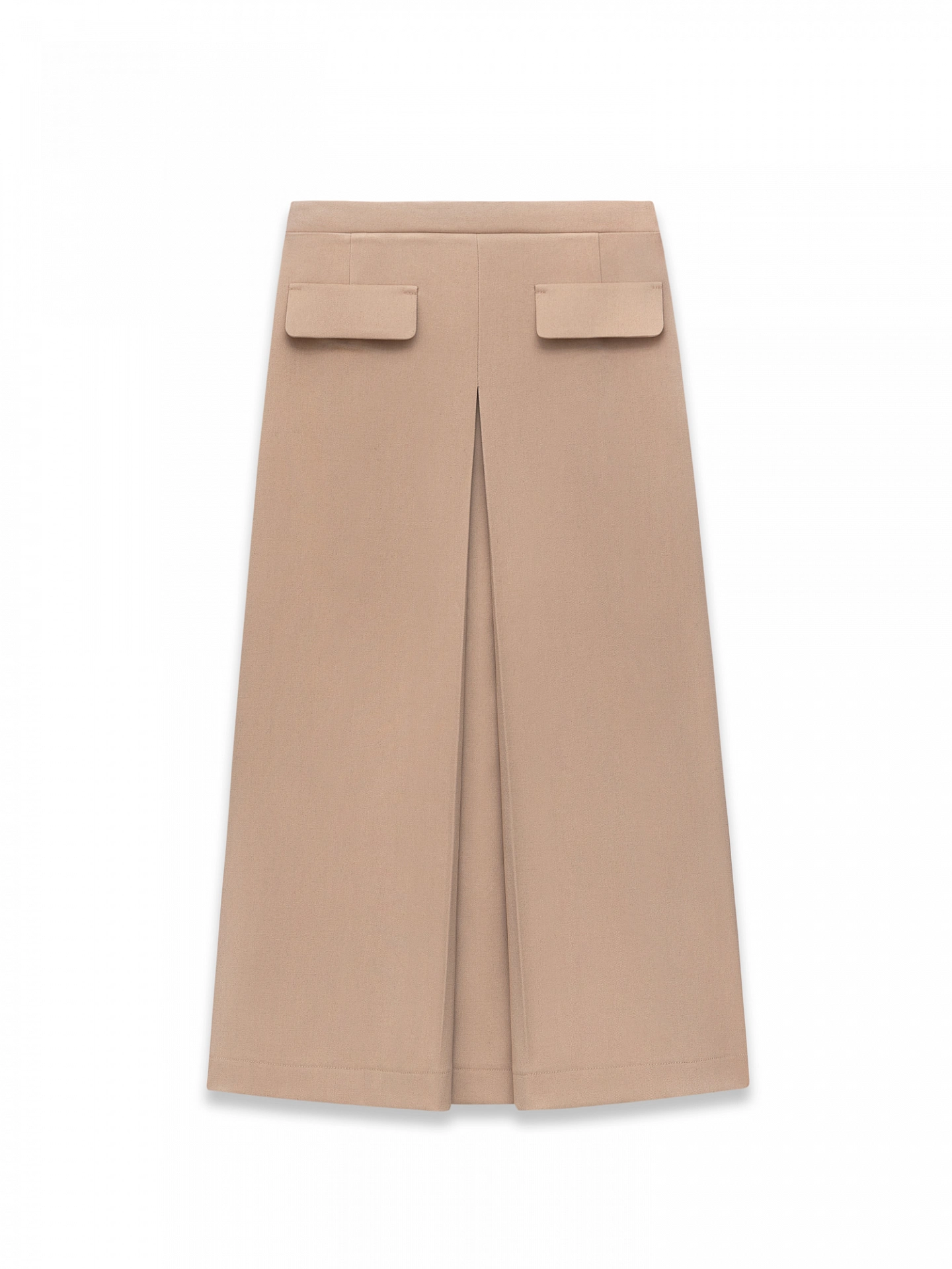 Юбка миди со складкой спереди