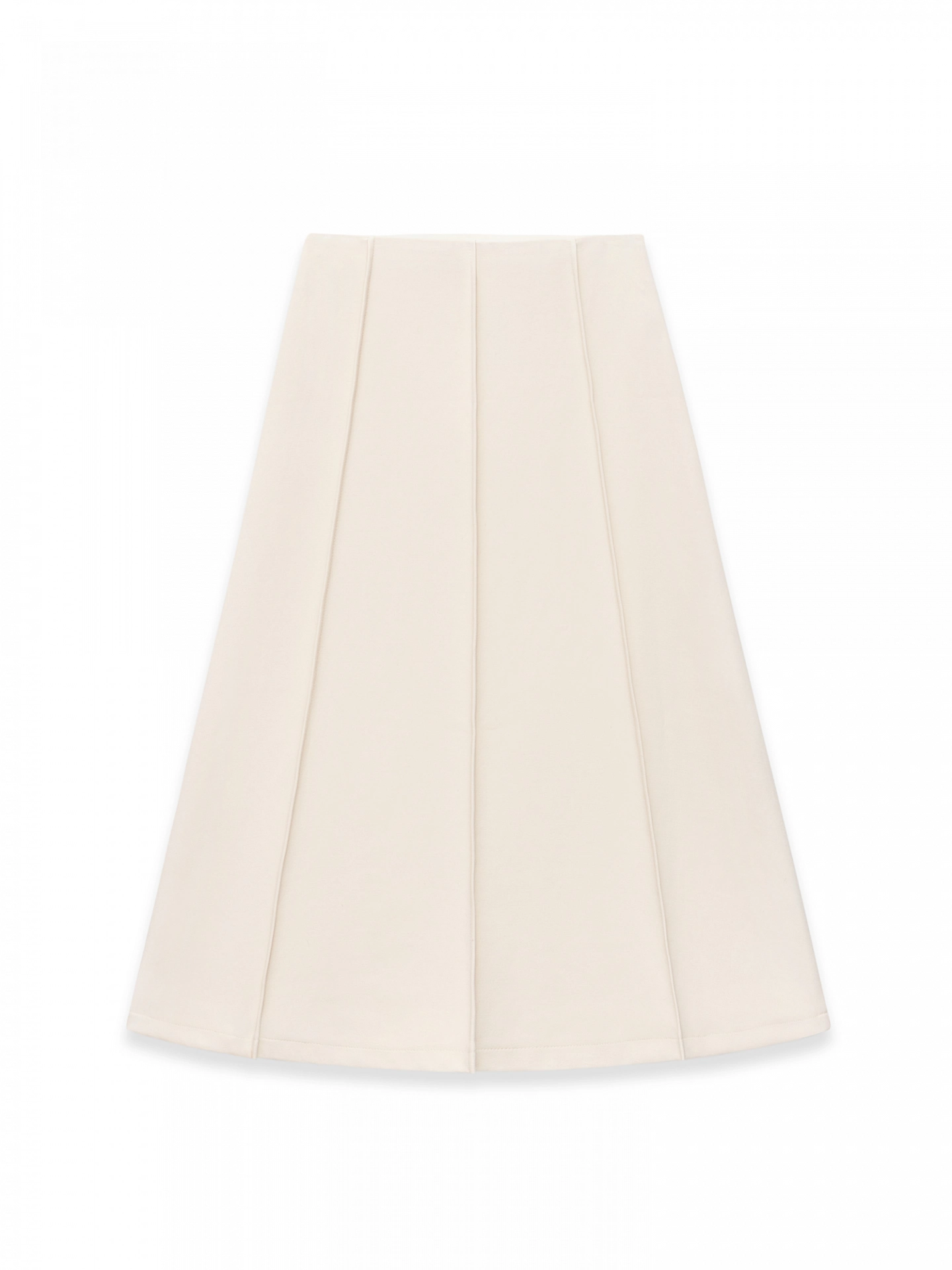 Wedge midi skirt