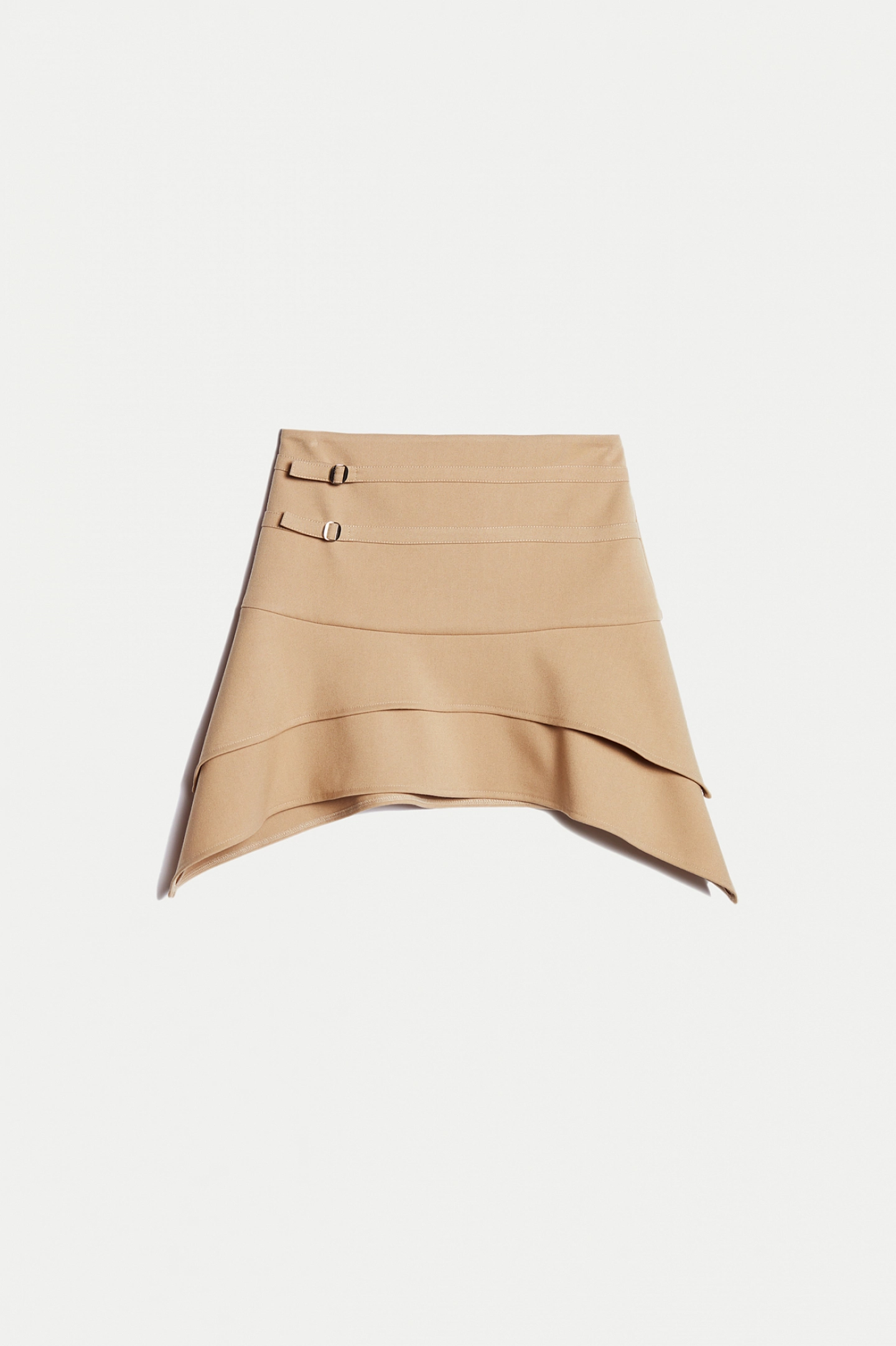 Юбка мини с двумя ремешками