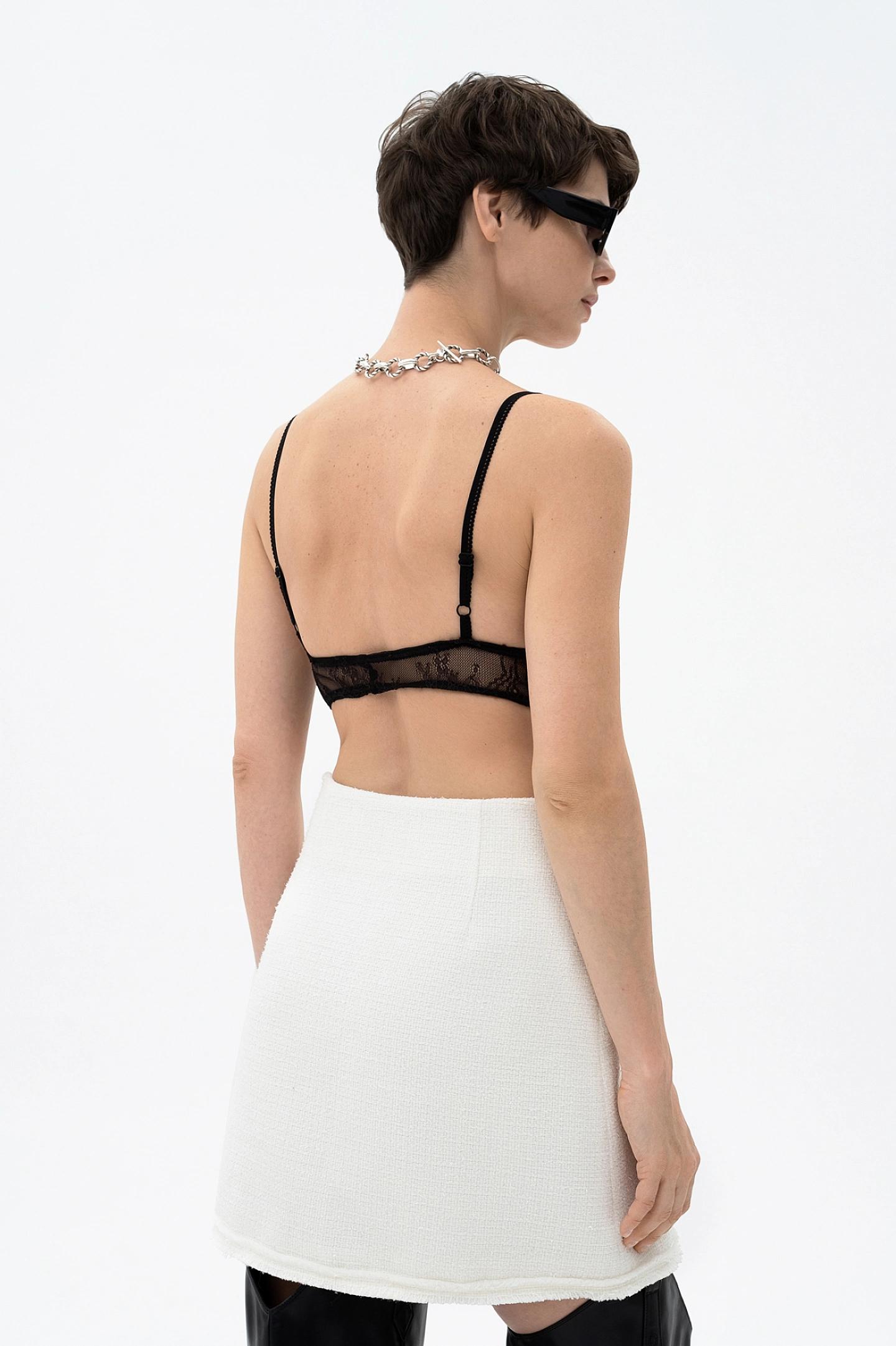 Юбка-мини из твида