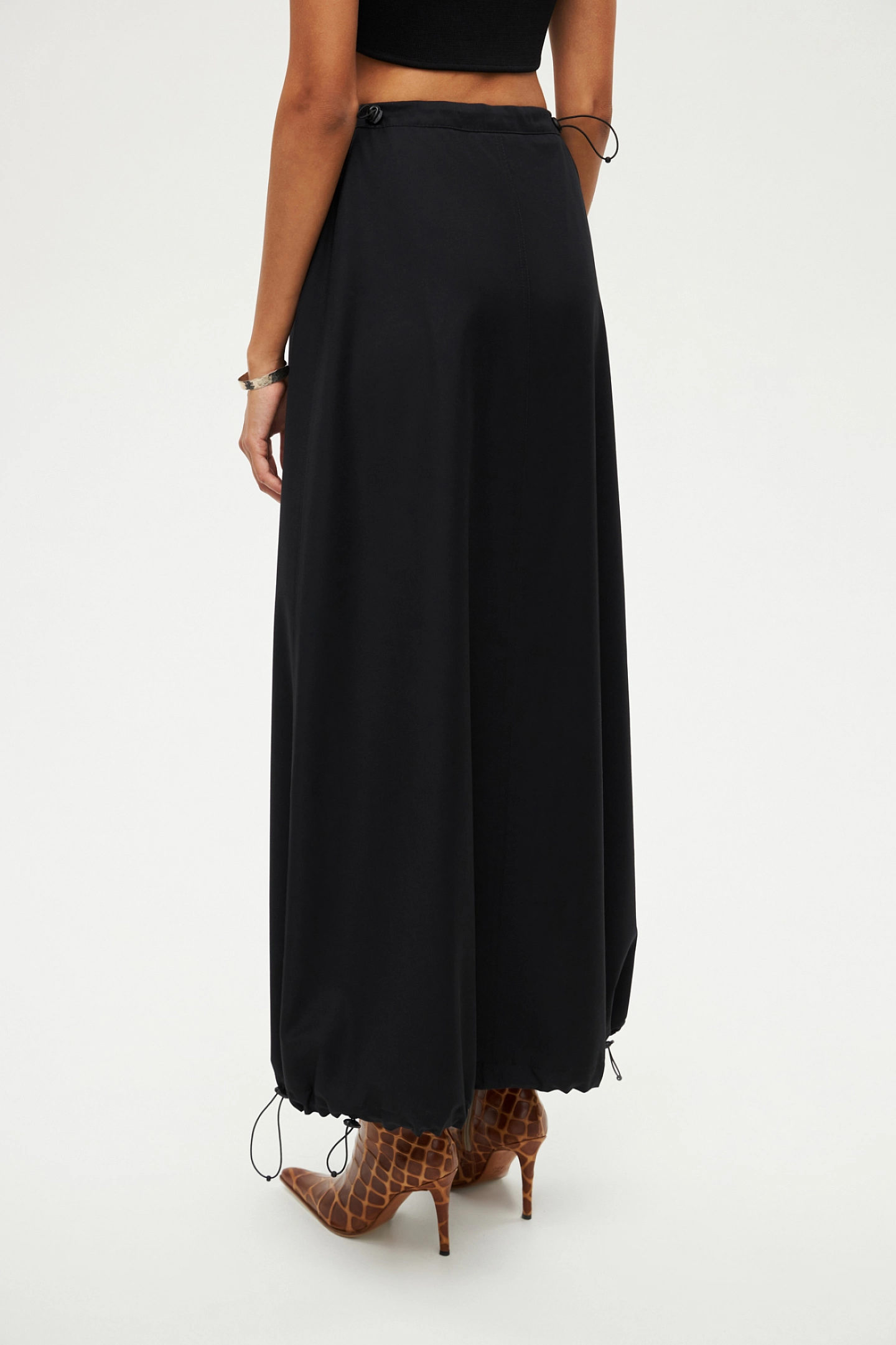 Юбка макси с кулисой