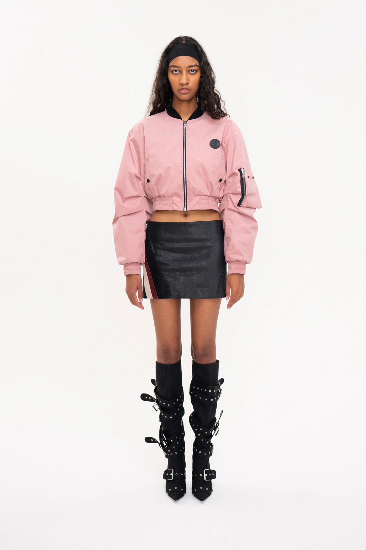 Юбка "Байк" из эко-кожи