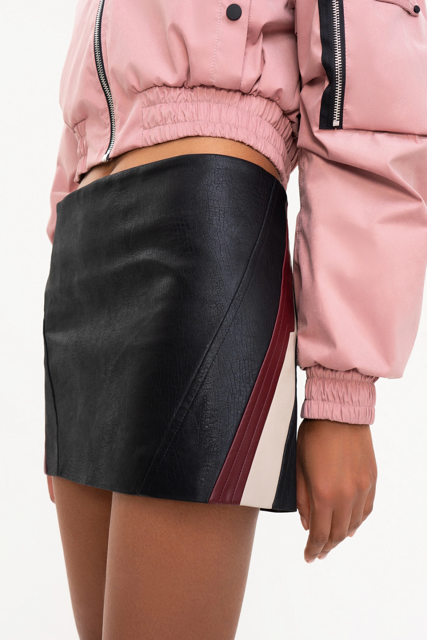 Юбка "Байк" из эко-кожи