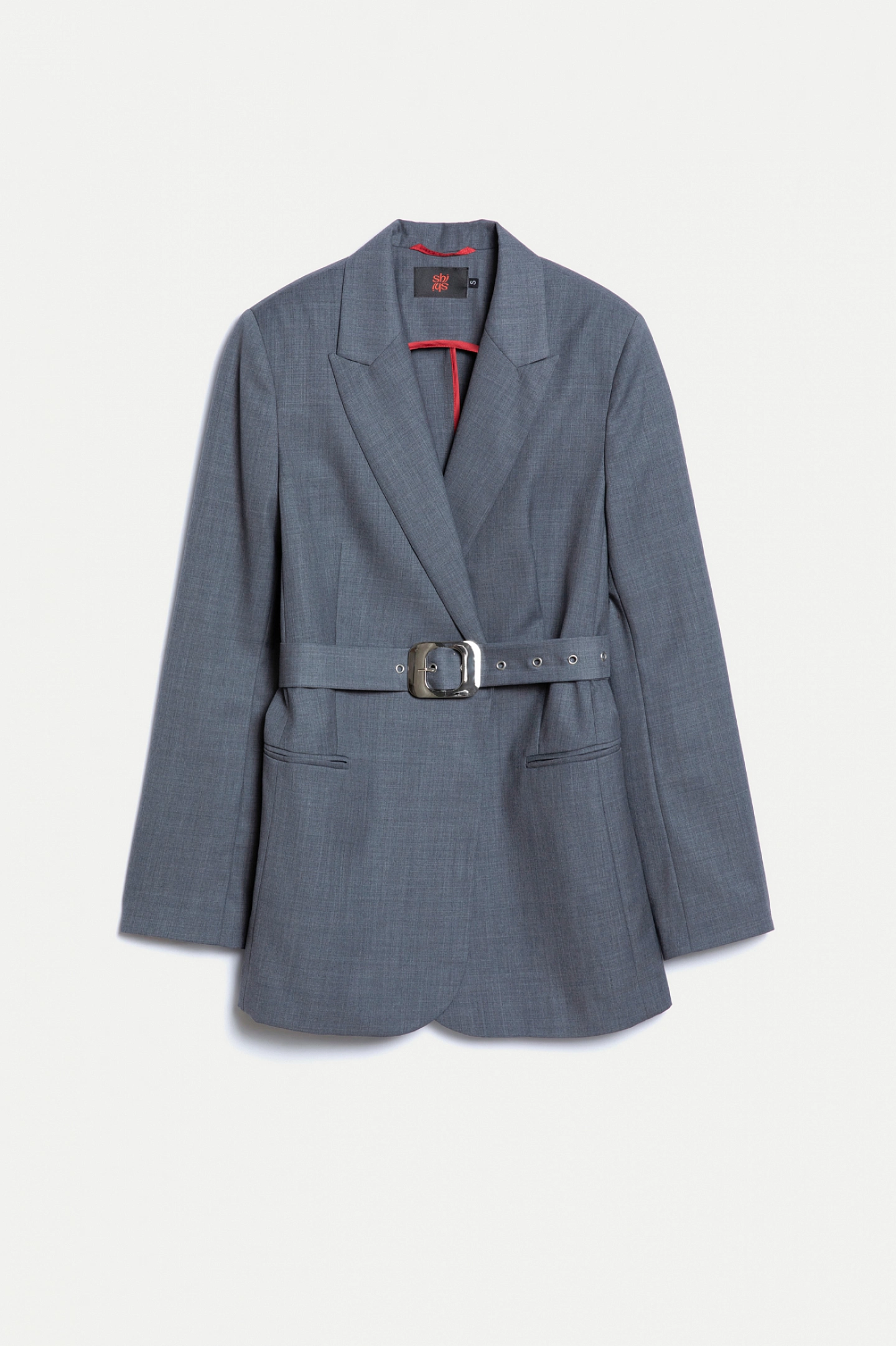 Жакет двубортный без подкладки