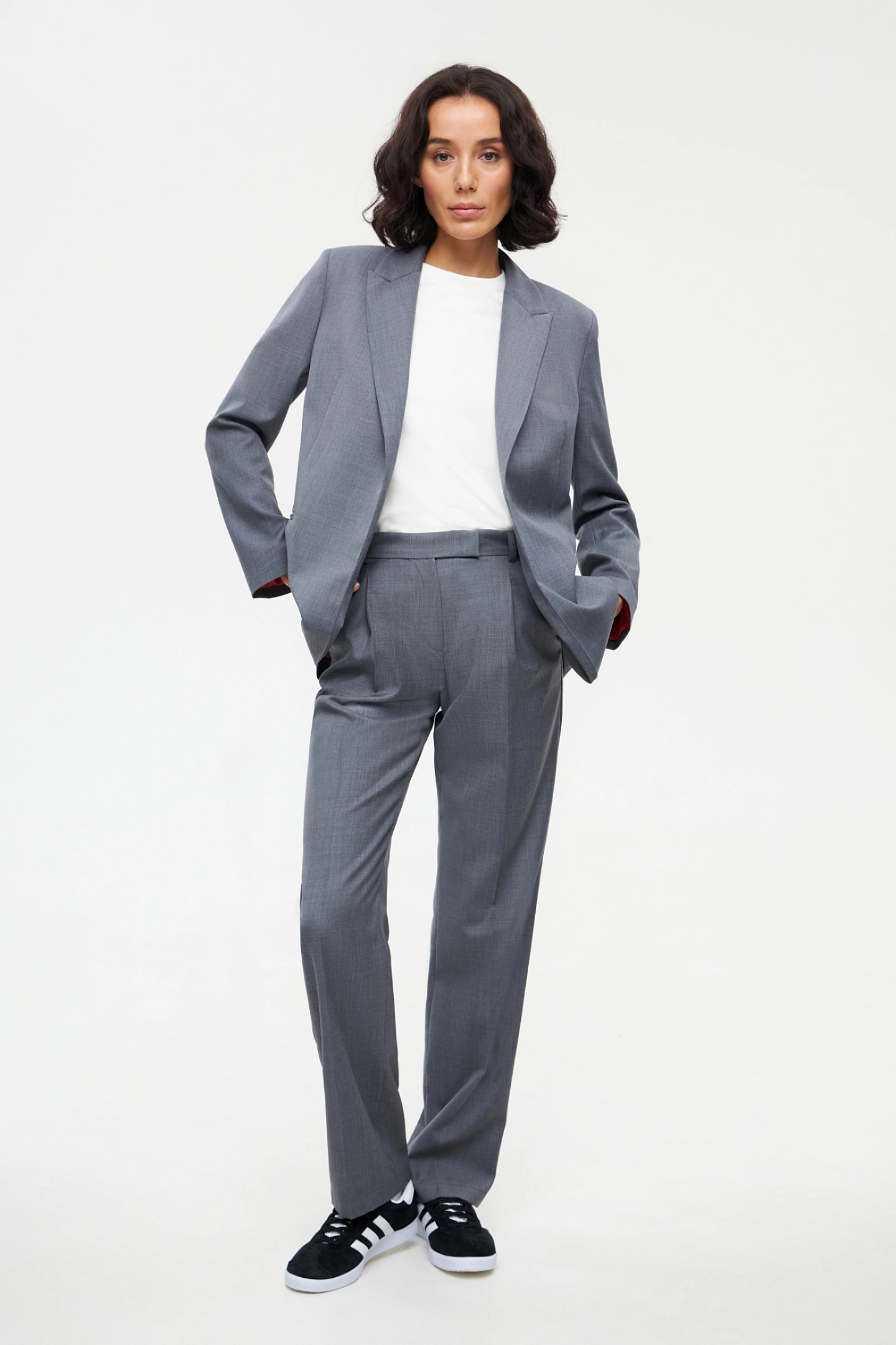 Жакет двубортный без подкладки