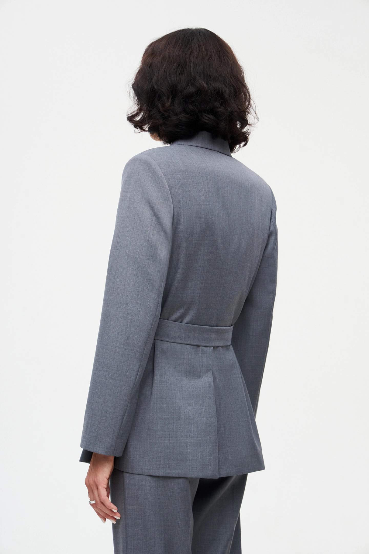 Жакет двубортный без подкладки