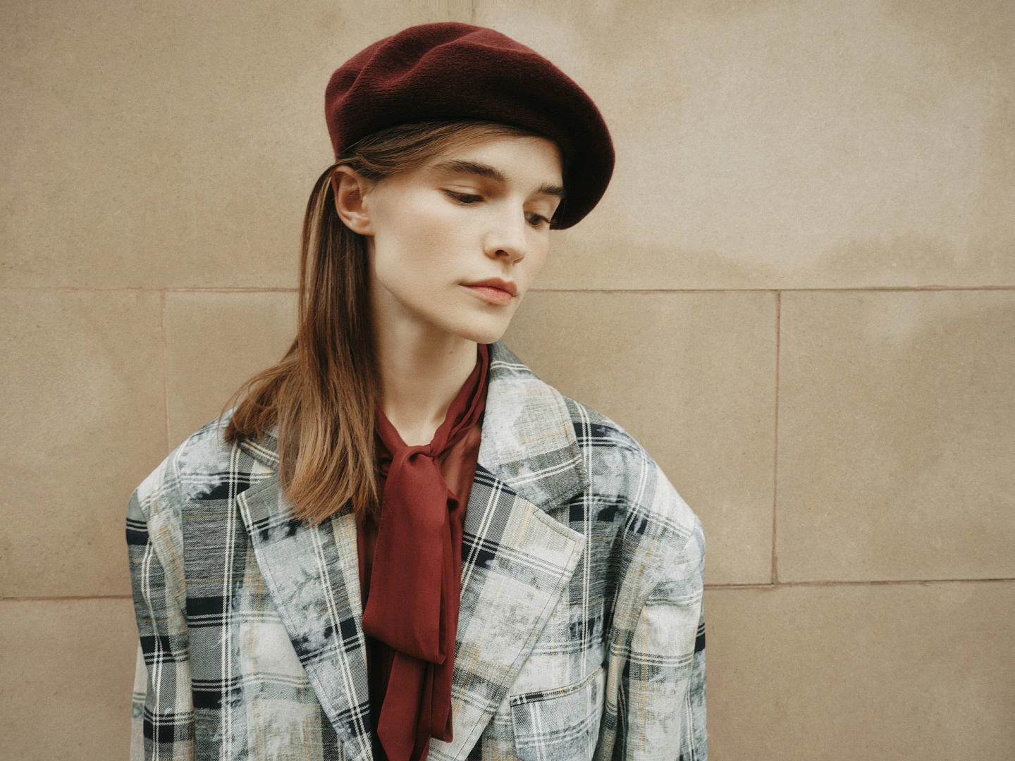 Жакет оверсайз в клетку