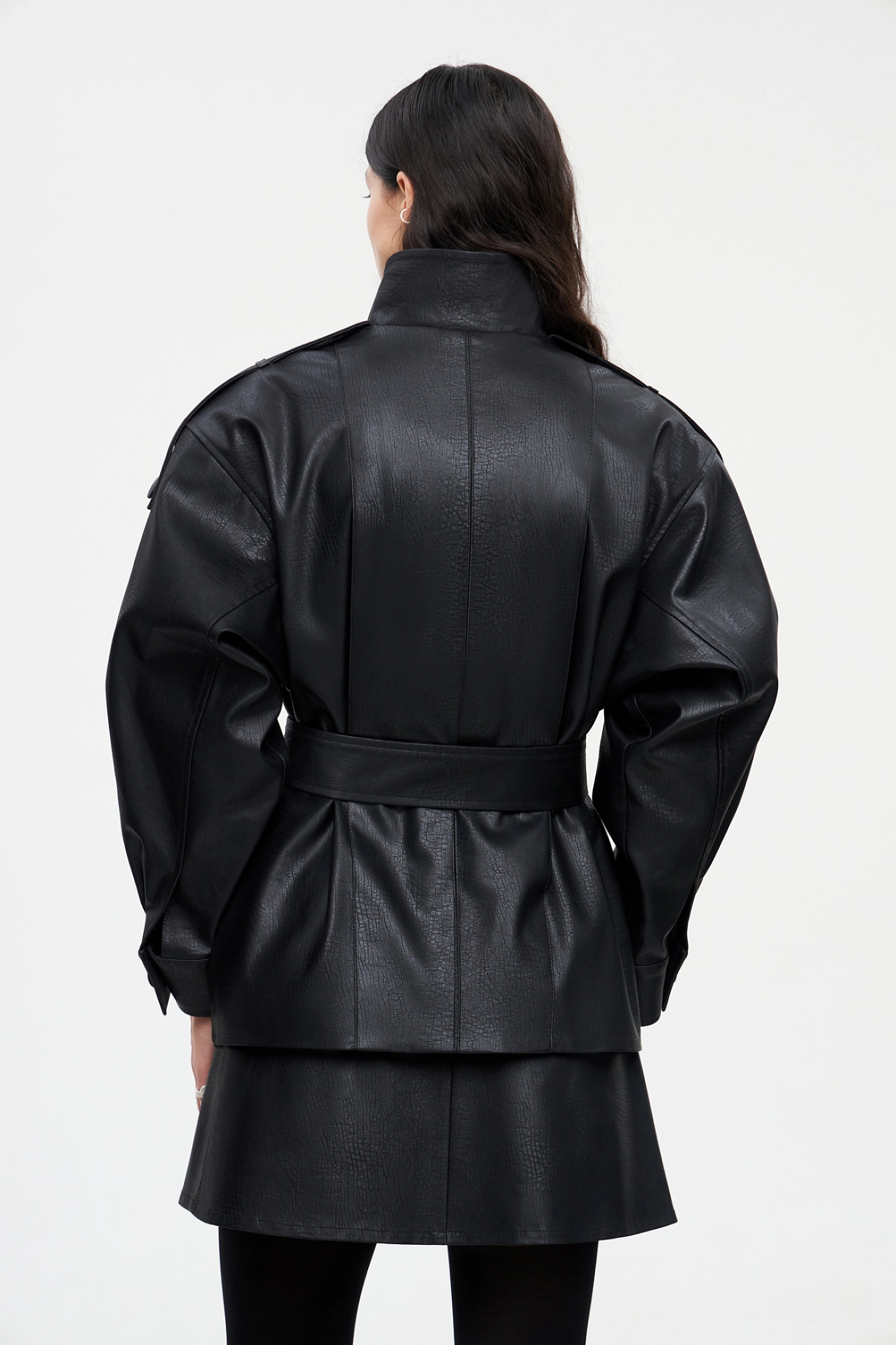 Double-breasted jacket with buttons