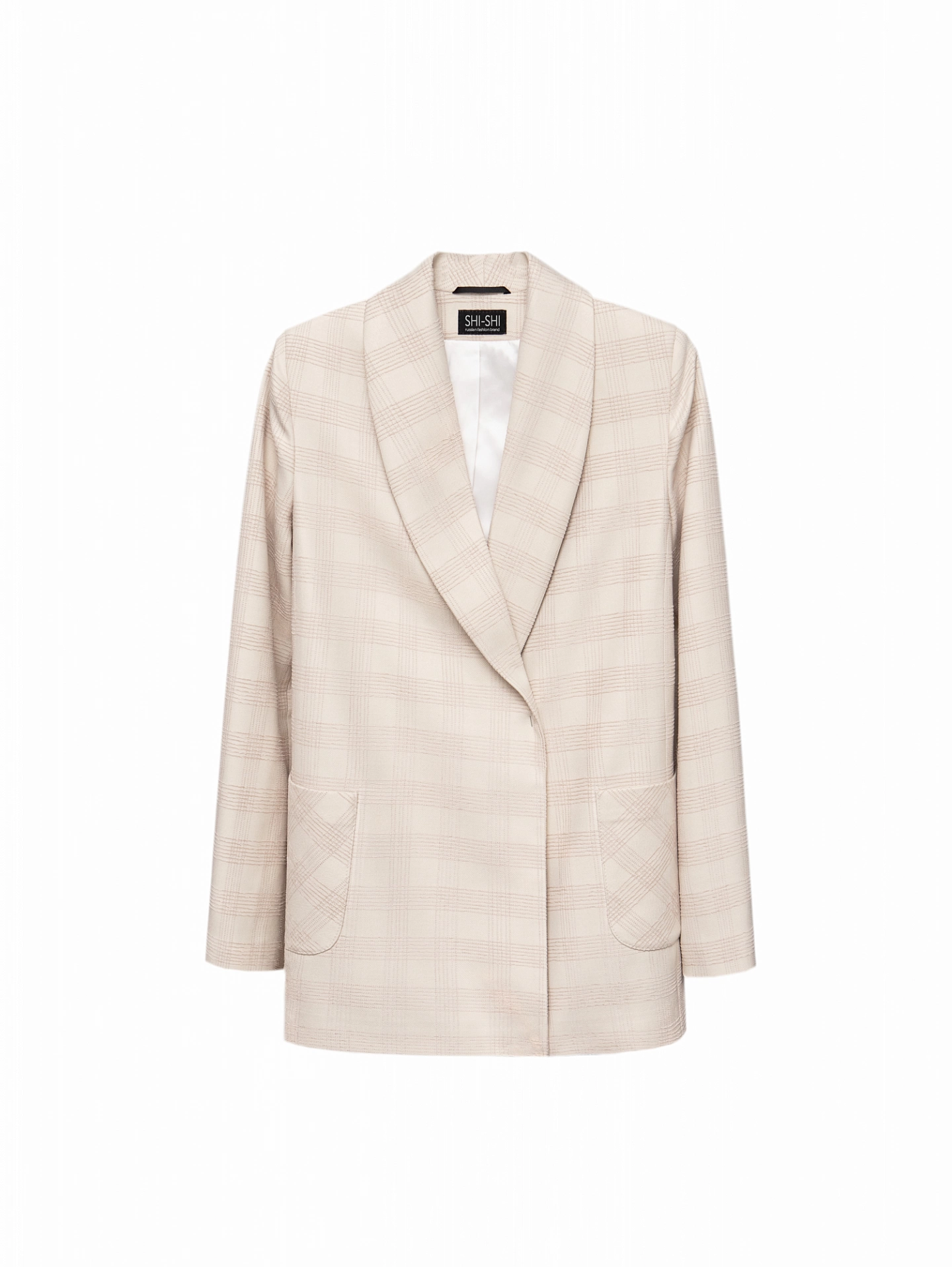 Жакет двубортный шаль