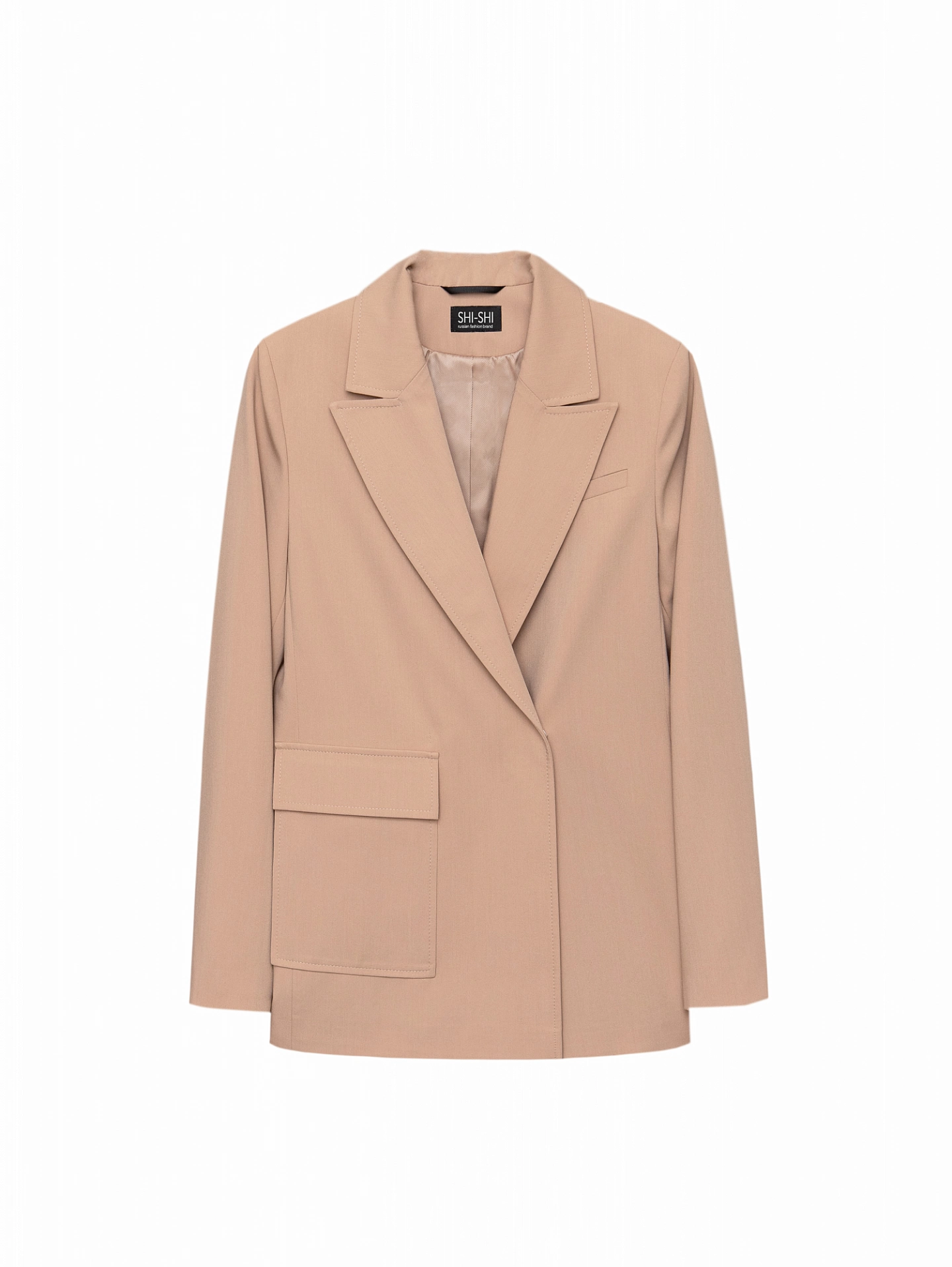 Жакет с асимметричным карманом