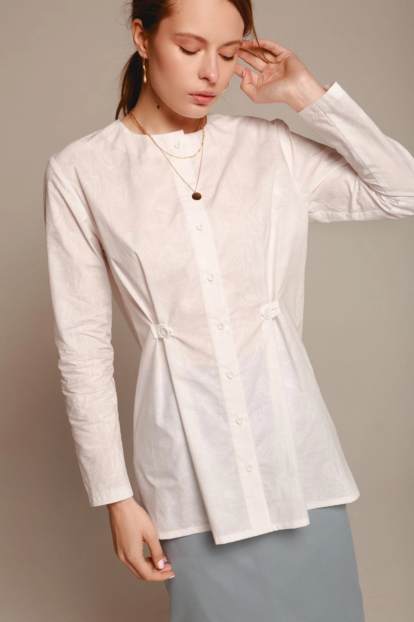 Рубашка с навесными петлями