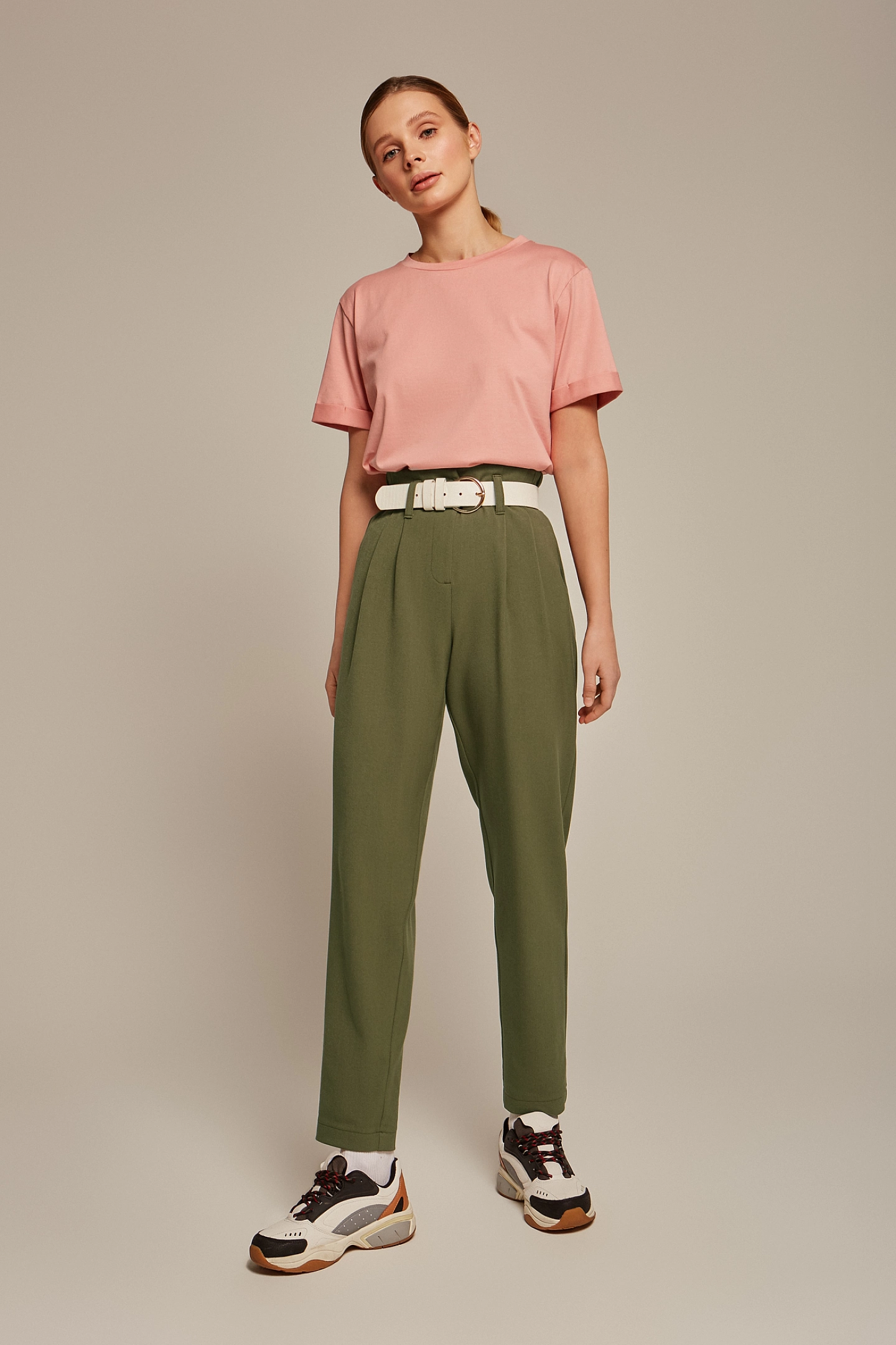 Брюки бананы без пояса