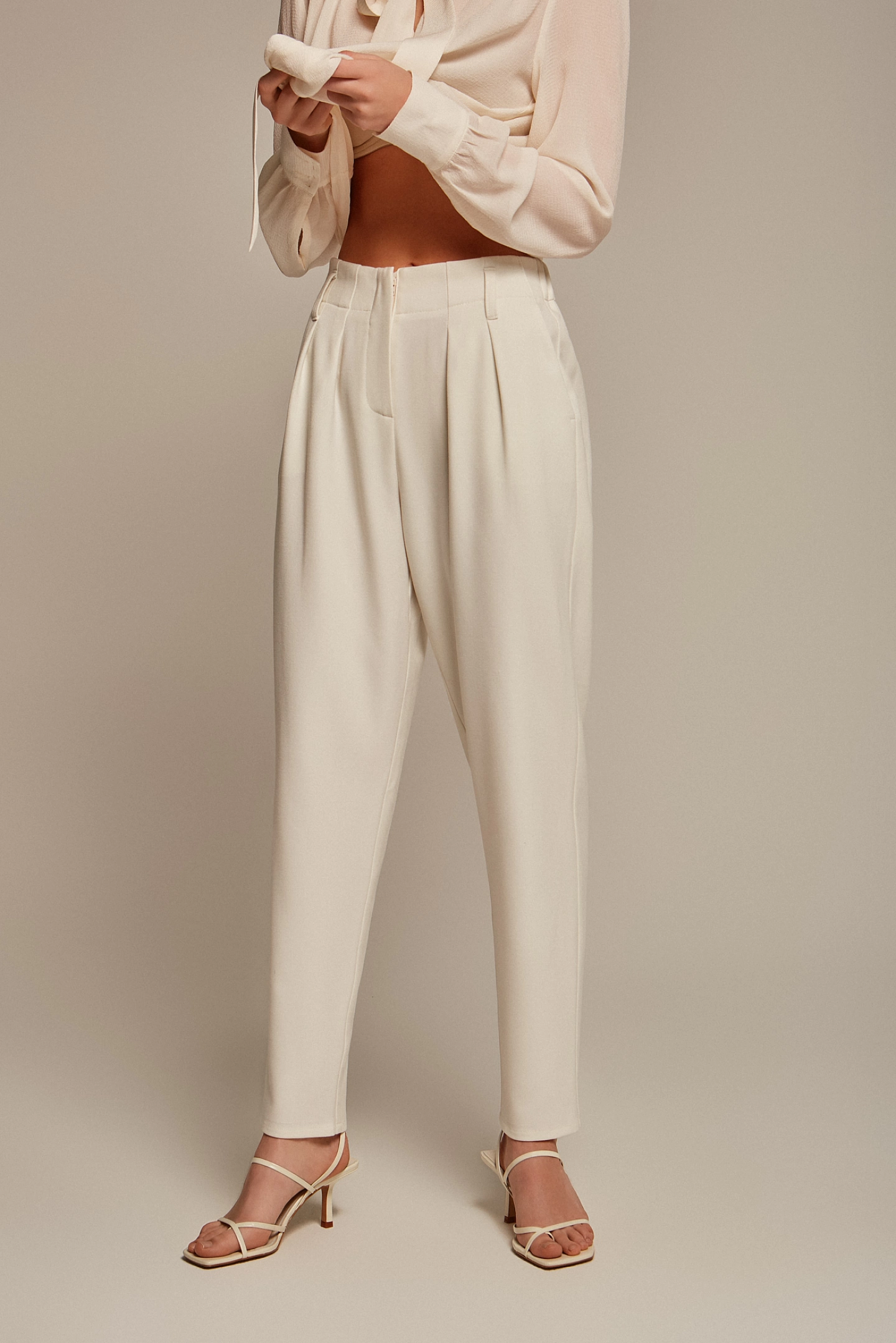 Брюки бананы без пояса