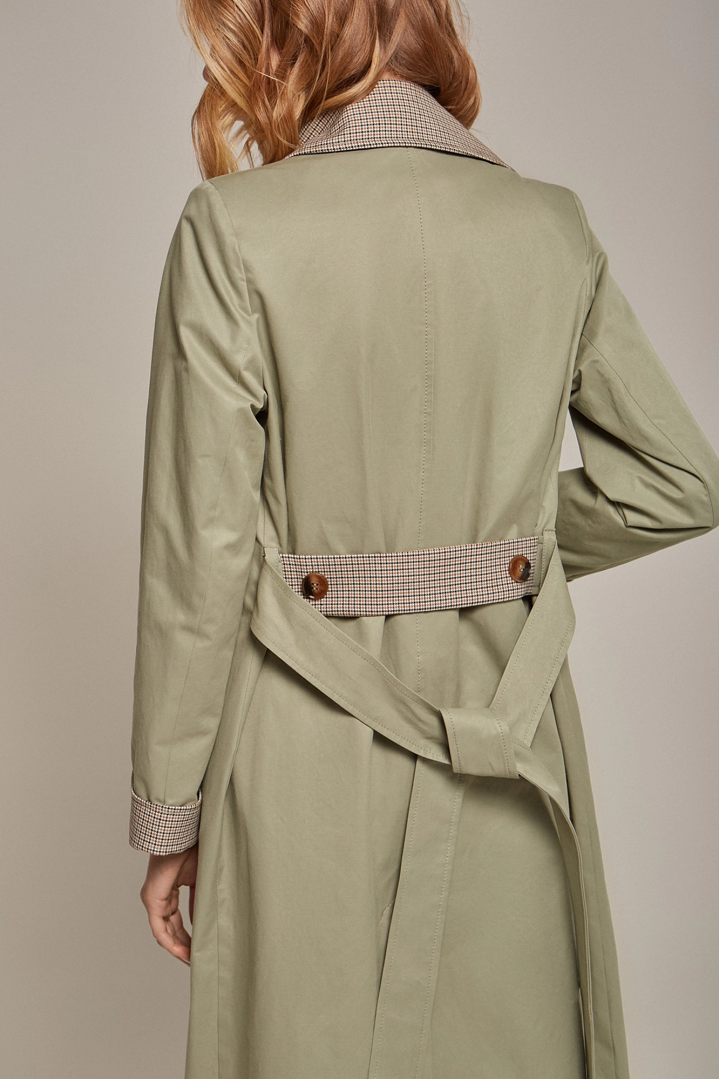 Тренч прямой с втачным рукавом