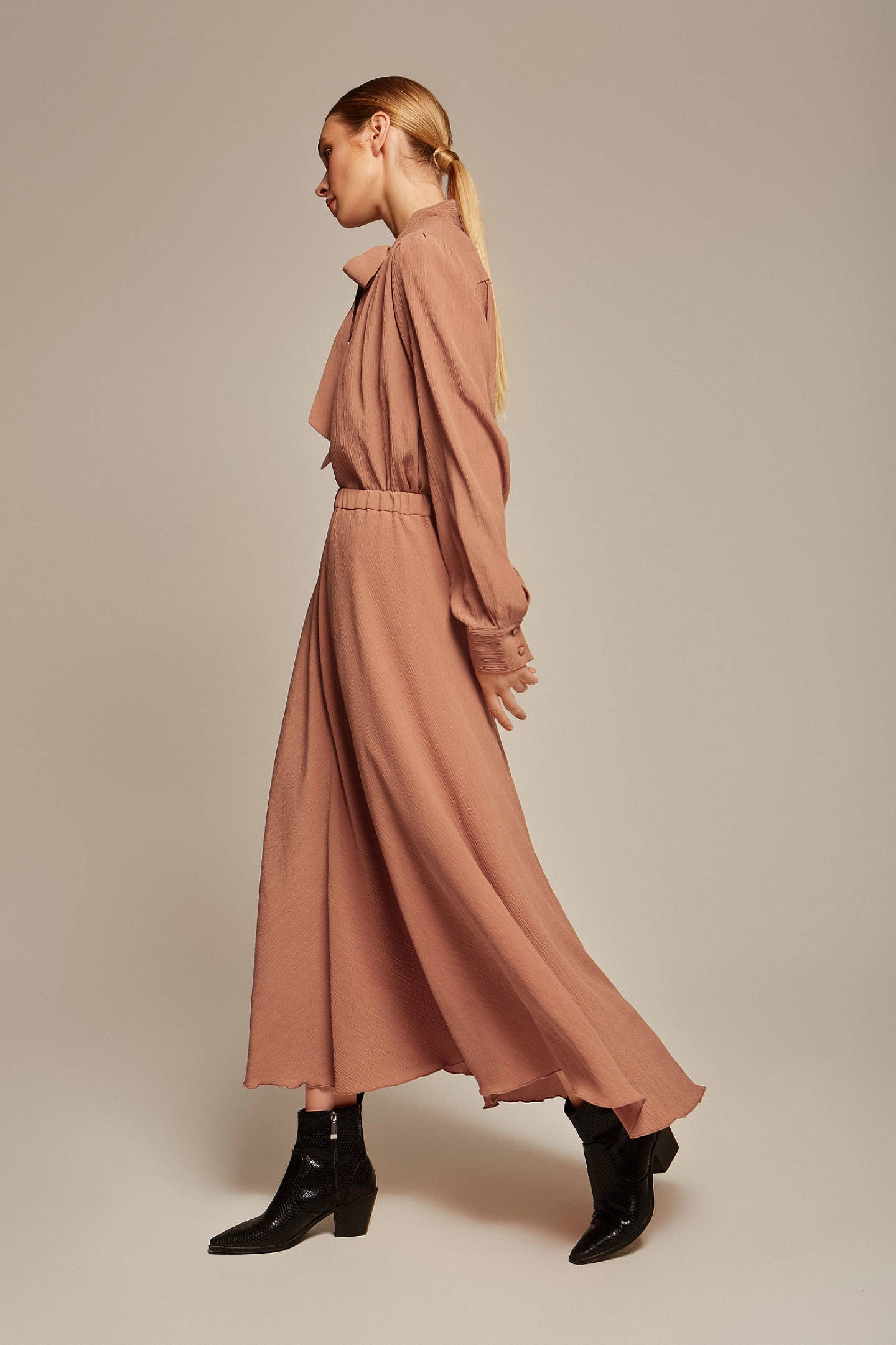 Юбка миди с асимметричным низом